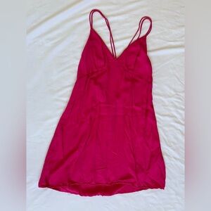 Vibrant Pink Strappy Dress